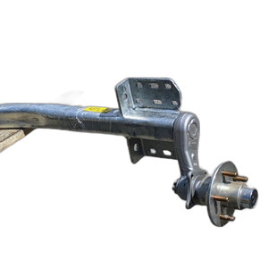 Torsion Axle, 3,700 lb Capacity, 70” Frame Center, 87.5” Hub Face, 75.75” Outside Bracket, 25* Down Angle, Galvanized, Load Rite OEM Axle, Alternate Part #46360A