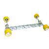 Boat Trailer Wobble 4 Roller Assembly 38.75"X3X2 Loadrite# 5002.05L (5000.05L)