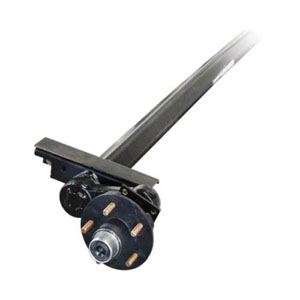 Torsion Axle, 3,500 lb Capacity, 93.5" Hub Face, 72" Outside Bracket, 22* Starting Angle, Painted, Manufactured by Dexter Marine Products