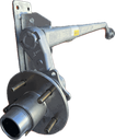 Torsion Axle, 2500 lb Capacity, 58” Frame Center, 74” Hub Face, 62” Outside Bracket, 30* Down Angle, Galvanized, Manufactured by Dexter Marine Products, Alternate Part #46277F, Fits Load Rite Snow Trailers.