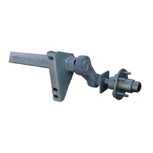 Torsion Axle, 2,200 lb Capacity, 55" Frame Center, 71” Hub Face, 57” Outside Bracket, 45* Down Angle, Galvanized, Load Rite OEM Axle, Alternative to D227157
