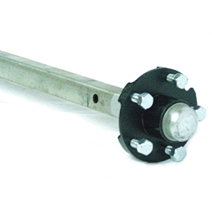 2,700# Galvanized Trailer Axle, 90.5" Hub Face, 78.5" Spring Center, With Hubs. 2" Square Tube Load Rite Oem Axle