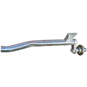 Torsion Axle, 6,000 lb Capacity, 74" Frame Center, 93.25" Hub Face, 79.68" Outside Bracket, 30* Starting Angle, Galvanized, Load Rite OEM Axle