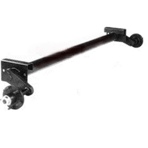 Torsion Axle, 3,500 lb Capacity, " Frame Center, 78" Hub Face, 57" Outside Bracket, 45* Down Starting Angle, Painted, Manufactured by Alcom, W/ High Profile Inboard