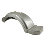 Trailer Fender, Material: Plastic, Color: Silver, 30" Inside L - 43.5" Outside L x 9.7" Bottom W - 8" Top W x 12.75"H, Fits: 13" & 14" Wheels, Brand: Horizon Global, Sold as each